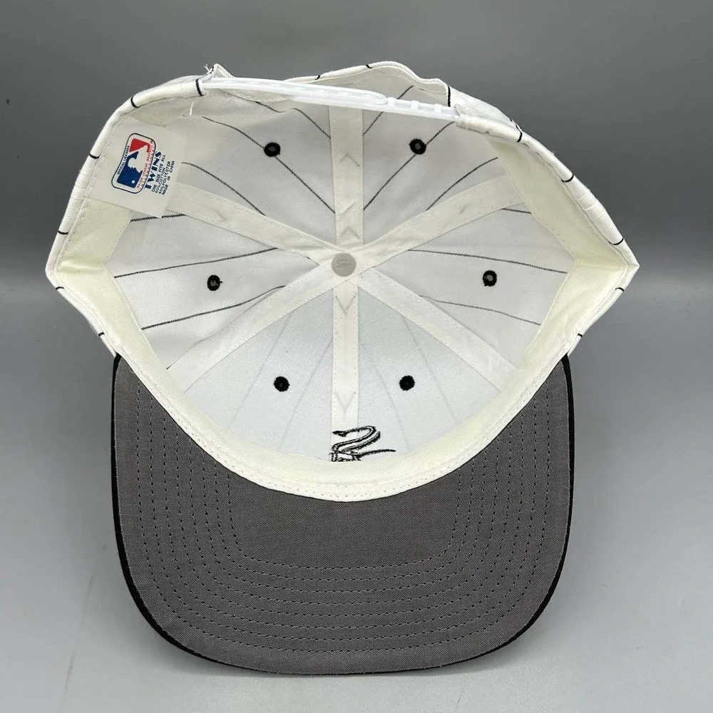 Vintage Chicago White Sox Hat Men Pinstripe Twins Enterprise Snap Back Cap New